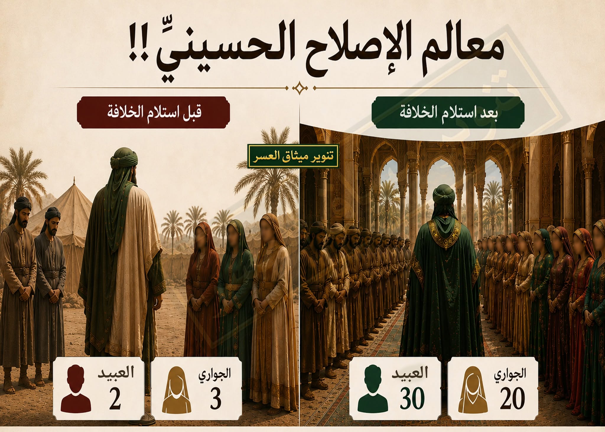 الإصلاح الحسينيّ: تحويل الأموال من بني عبد شمس إلى بني هاشم!!